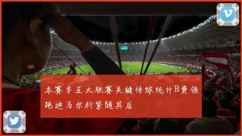本赛季五大联赛关键传球统计B费领跑迪马尔科紧随其后